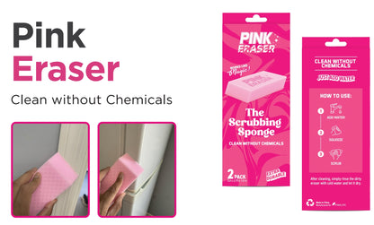 Pink Eraser - The Scrubbing Sponge -