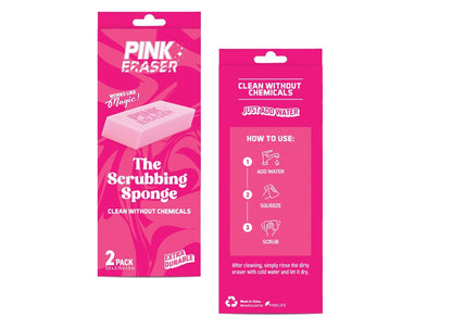 Pink Eraser - The Scrubbing Sponge -