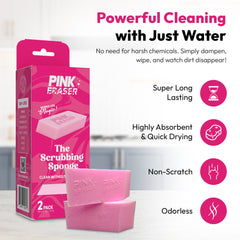 Pink Eraser - The Scrubbing Sponge - Pink Formula