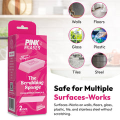 Pink Eraser - The Scrubbing Sponge - Pink Formula