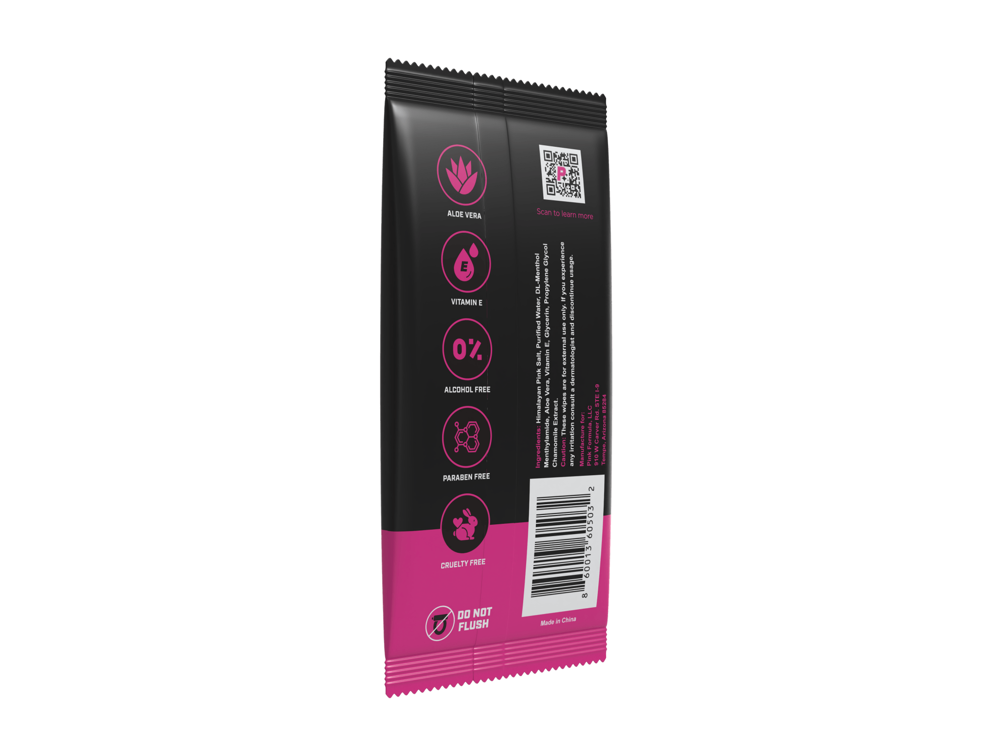Pink Formula Cooling Body Wipes - Pink Formula