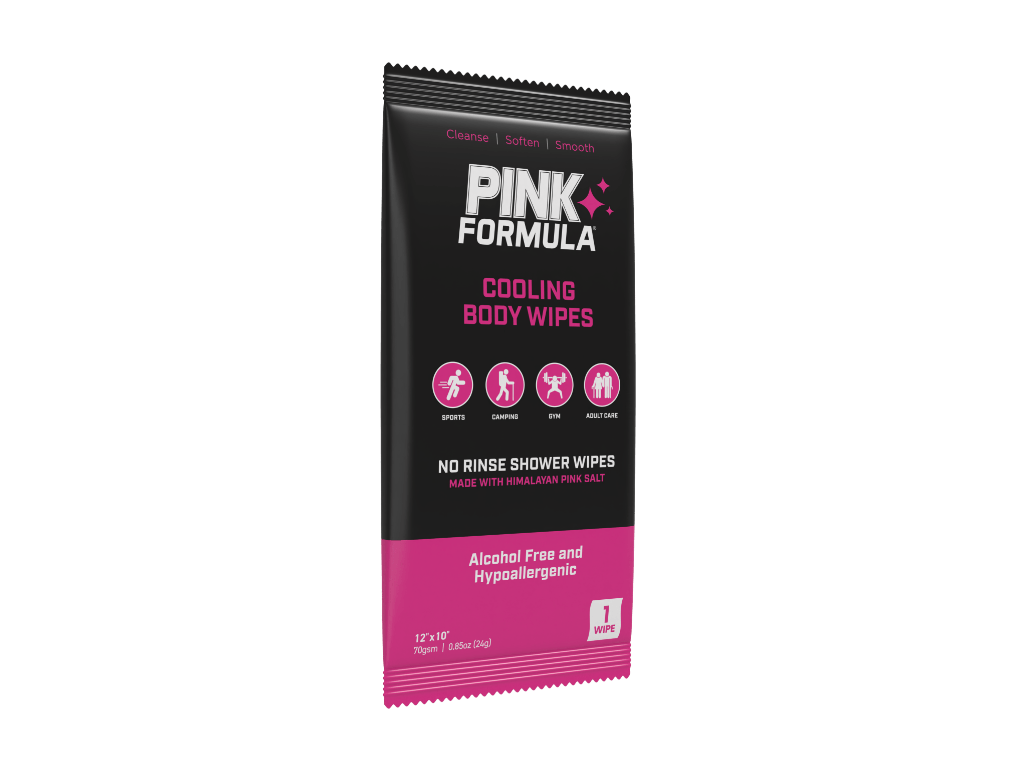 Pink Formula Cooling Body Wipes - Pink Formula