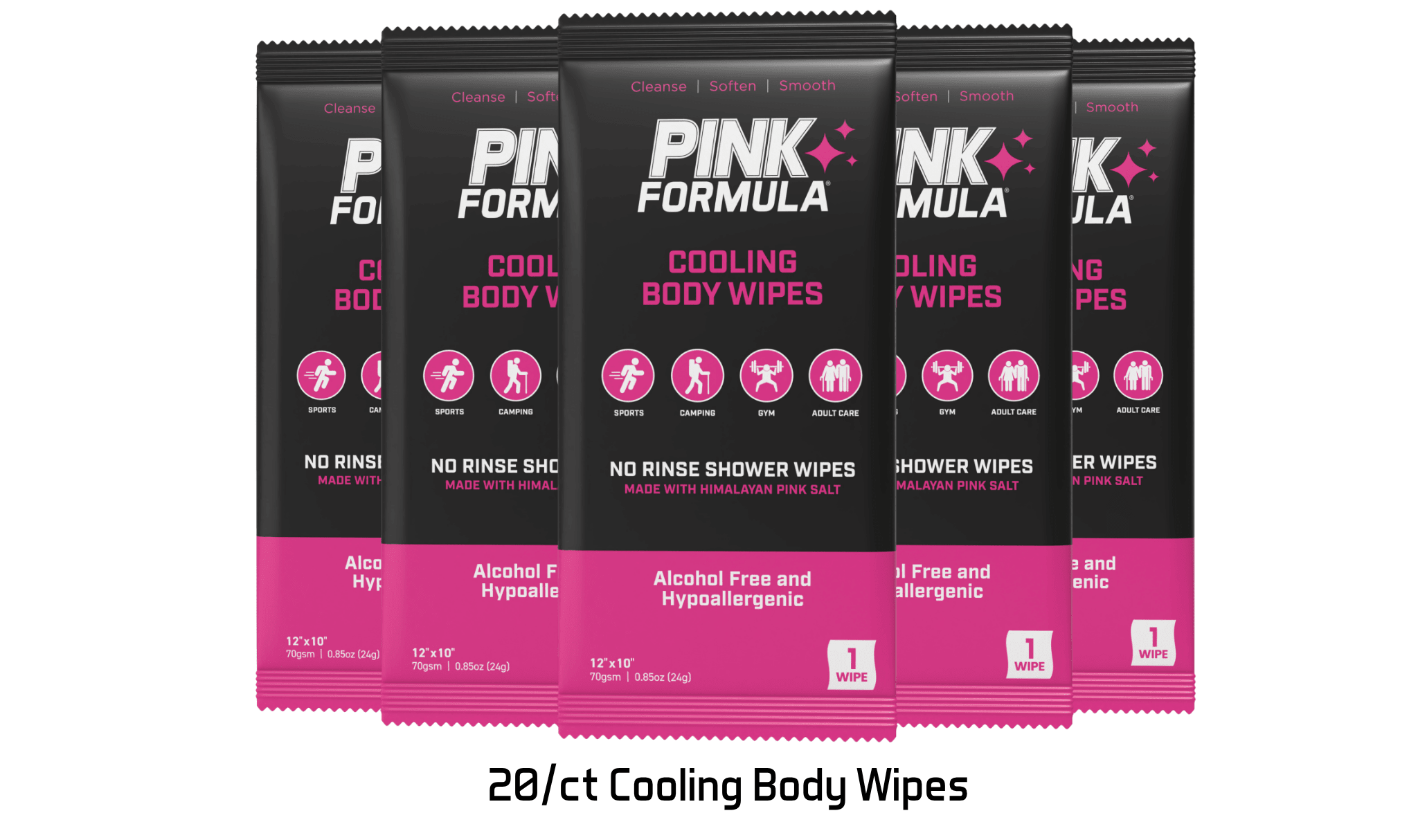 Pink Fundraising - Shower Body Wipes - Pink Formula
