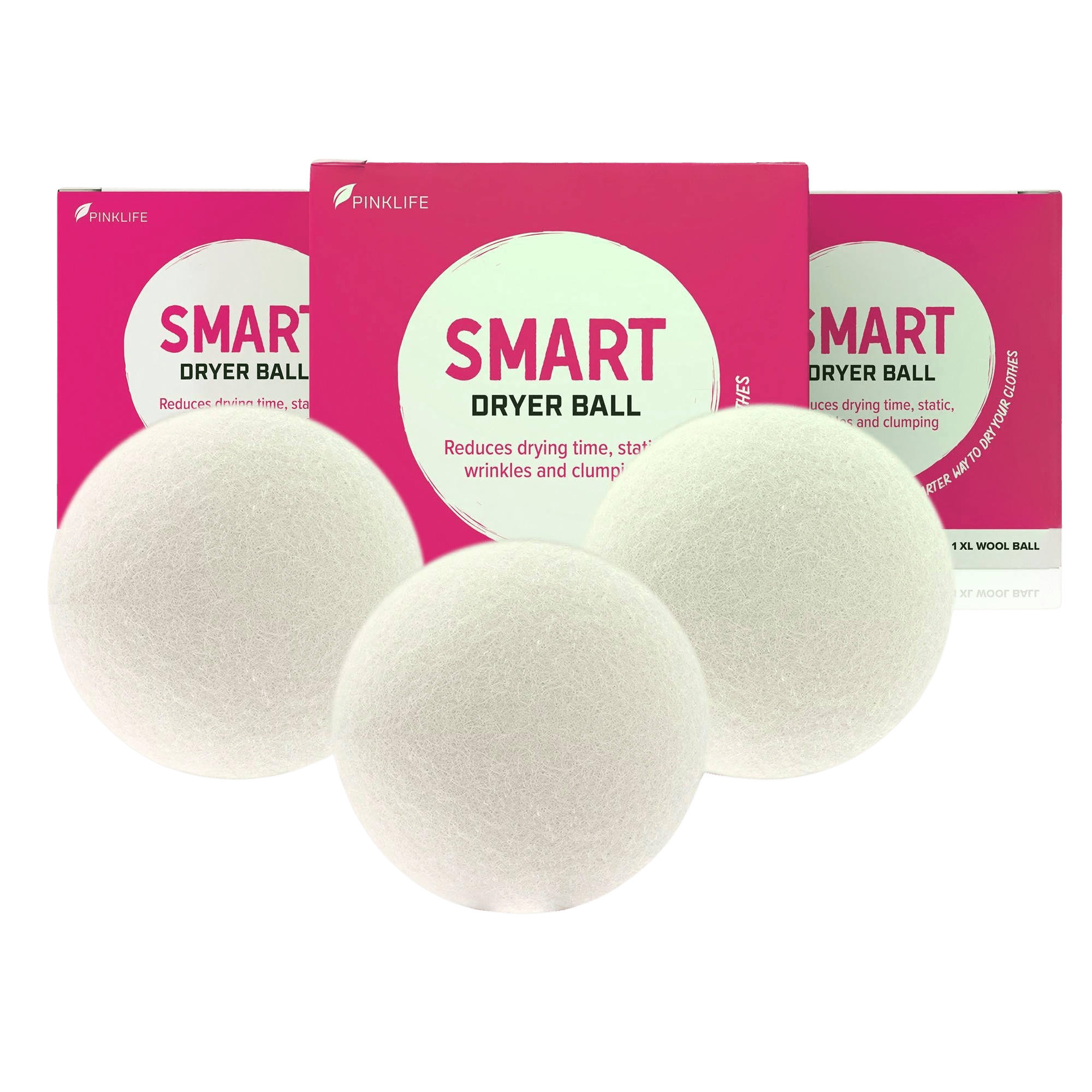 Smart Dryer Balls - 3/Pack - Pink Formula